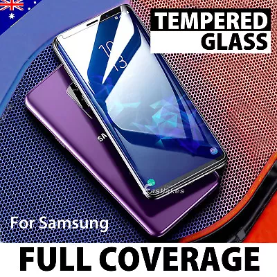 6D Samsung Galaxy S9 S8 Plus Note 9 8 FullCover Tempered Glass Screen Protector • $8.95