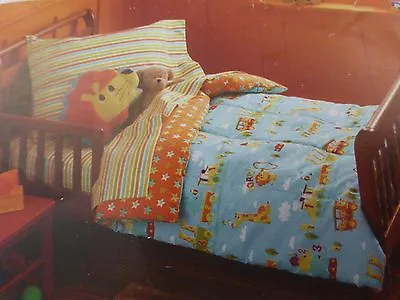 4 Pc Circo Animal Friends Train Collection Toddler Bed Set NIP • $52