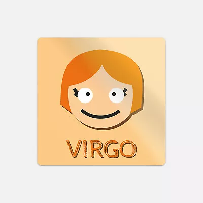 Virgo Zodiac Sign Cartoon Simple Vinyl Sticker Decal • $2.75