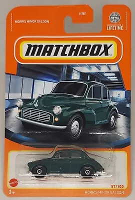 Morris Minor Saloon 57/100 Matchbox 2024 HVL28 Green LEFT HAND STEERING Variant • $7.50