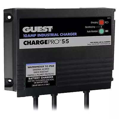 Marinco 28210 Charger 10A / 12/24V 2 Bank 120V Input Marinco On-Board • $203.66