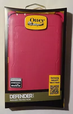 OtterBox Defender Case Stand Samsung Galaxy Tab 3 Pink/White  7 Inch Synthetic • $19.95