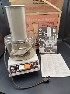 Vintage GE General Electric FP1 Food Processor Tested Works. • $29.99