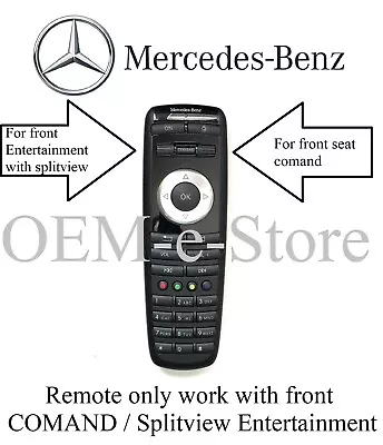 2011-2013 Mercedes S400 S550 S600 63 Front COMAND Splitview Entertainment Remote • $149