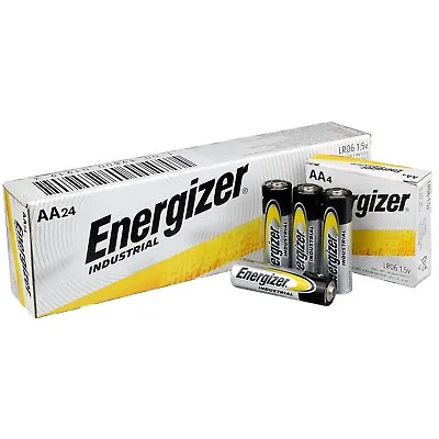 Energizer AA Industrial Alkaline Batteries - Box Of 24 • $17.99