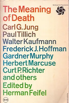 $25 • Buy  The Meaning Of Death  (1965) Carl Jung, Curt Richter, Herbert Marcuse