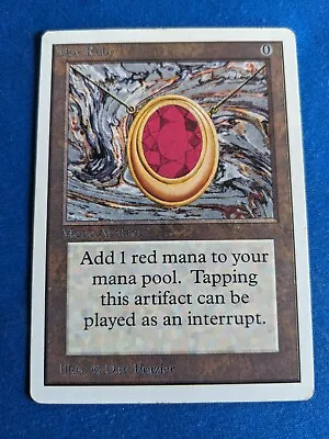 Mox Ruby 1x MtG Unlimited SLIGHT PLAYED **See Pictures!** • $3999.95