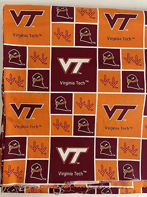 Virginia Tech NCAA Collegiate Cotton Fabric-VT020 42 X 72 Inches • $24