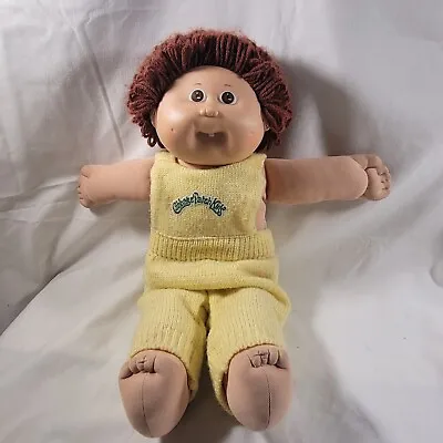 Vintage Cabbage Patch Kid Boy Doll Brown Hair Eyes 1 Tooth • $15.99