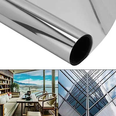 £6.09 • Buy Reflective One Way Mirror Window Film Mirrored Privacy Sticky Glass Tint UK