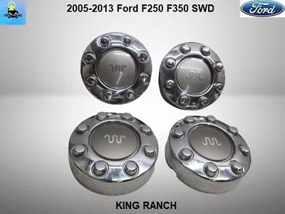 7C34-1A096-ZA 05 To 10 Ford F250 F350 Set 4 Center Wheel Hubcap Caps KING RANCH • $149