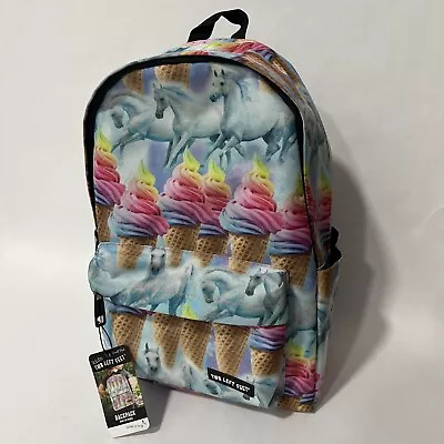 Two Left Feet Horses & Ice Cream Cones Kids Backpack School Pack Padded Tech Pod • $34.98