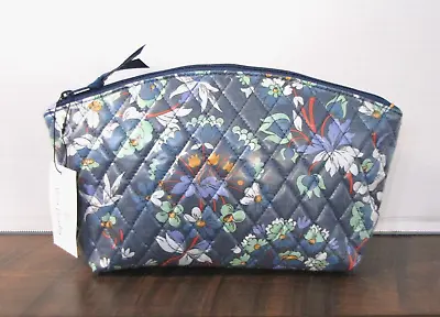 Vera Bradley Grand Travel Cosmetic Makeup Bag In Floral Bursts NWT • $14.99