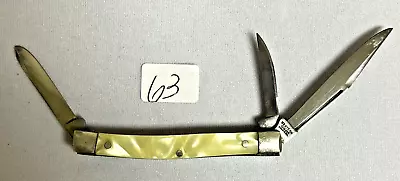 Vintage Western Boulder Cracked Ice #243 Three Blade Stockman Knife (#63) • $40