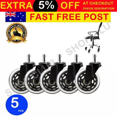 $38.50 • Buy 3  Rollerblade Office Chair Wheels Replacement Rolling Casters (Set Of 5) Black