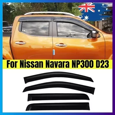 Weathershield Window Visor Weather Shield For Nissan Navara NP300 D23 2021-2022 • $38.39