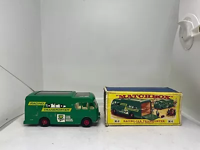 Matchbox Major M6 Racing Car Transporter Circa 1960 Green Body Boxed • $150