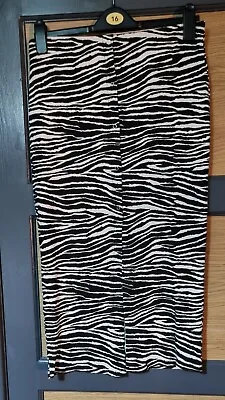 ASOS Zebra Print Skirt Size 12 • £8