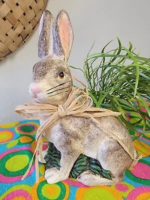 $39.99 • Buy Hand Painted Folk Art EASTER BUNNY RABBIT *Vaillancourt-Style* Figurine/Statue