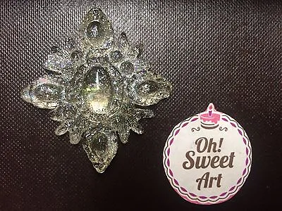 Sila's  Edible BiG Sugar Isomalt  Brooch Wedding Cake Diamond Jewel Gem Candy  • £96.50