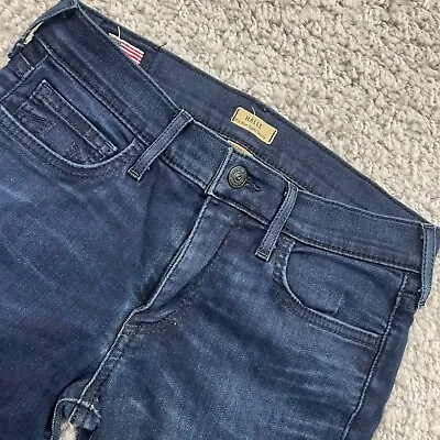 True Religion Halle Jeans Women's Sz 27 (27x29) Mid Rise Super Skinny Dark Wash • $29.40