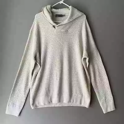 Vince Sz XXL Waffle Knit Cashmere Wool Hoodie Sweater  • $85