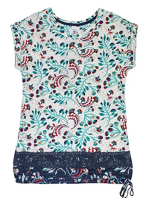 Mantaray Poppy Seed Floral Lace Hem T-Shirt Sizes 8 10 12 14 16 18 20 RRP £25 • £10.99