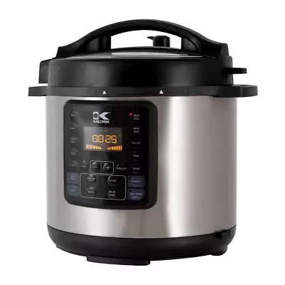 $69.99 • Buy Kalorik 6 Quart 10-in-1 Multi Use Pressure Cooker, Stainless Steel Refurbished