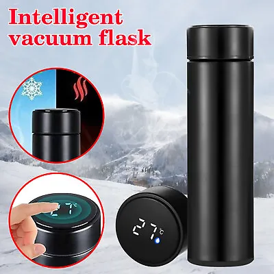 $21.96 • Buy LED Insulated Travel Coffee Mug Cup Thermal Flask Vacuum Thermos Stainless Steel