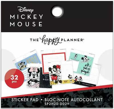 Happy Planner DISNEY Mickey Mouse Mini Sticker Pad 32 Pcs.- NEW • $6.79