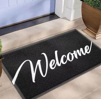 Welcome Mat Door Mats Outdoor With Non Slip Rubber Backing Durable Front Door... • $24