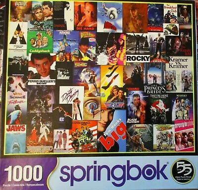 GOING TO THE MOVIES ~ Springbok 1000 Piece Jigsaw Puzzle ~ COMPLETE • $5.99
