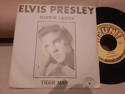 Elvis Presley - Harbor Lights / Tiger Man (USA  SUN 520 7  IN PICTURE COVER) • $13.04