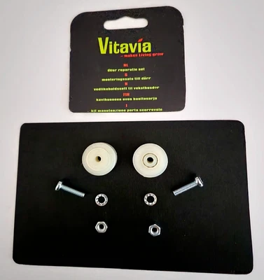 £4.80 • Buy Greenhouse Door Wheels Kit 22mm Vitavia Suitable For Juliana Halls AGL. Free P&P