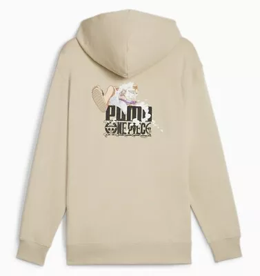 Puma X One Piece Collection Men's Hoodie GEAR 5 LUFFY  Putty   2024 Limited New • $125.85