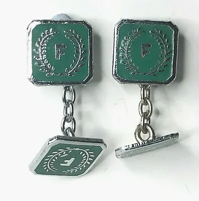 Furness Line Enamel Cufflinks Shipping Line Memorabilia 1 Cm Square Enamel  • £29.68