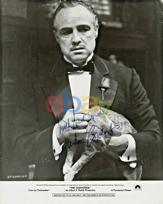 Marlon Brando Godfather With Cat Autograph Signed 8x10 Photo Reprint • $19.95