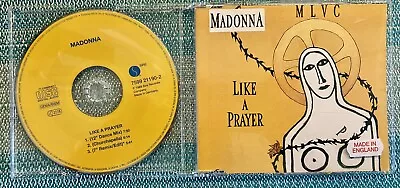 Madonna Like A Prayer Maxi Single! Yellow Cover! 1995 German Import • $35.55