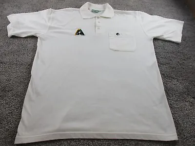 Henselite Lawn Bowls Shirt Polo Top Jersey XXL 2XL White Cotton Blend • £18.60