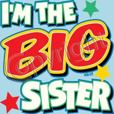 I'm The Big Sister Infant Creeper Or Toddler Tee Your Choice Colors/Sizes 30062 • $14.95