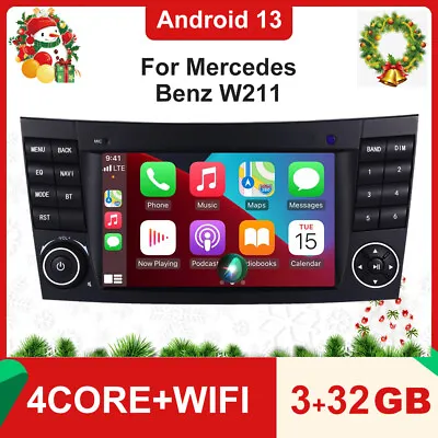 For Mercedes-Benz E CLS Class W211 Car Stereo Android 13 GPS Sat Nav CarPlay DSP • £148.98