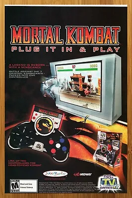 2004 JAKKS Plug Play TV Games Mortal Kombat Print Ad/Poster Video Game Promo Art • $14.99