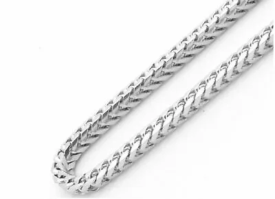 925 Sterling Silver Italian 2.5mm Solid Franco Round Box Link Chain Necklace  • $43.99