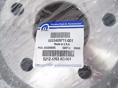 Genuine OEM Mopar Dodge Jeep 52124763AD Rear Brake Rotor  • $112.74