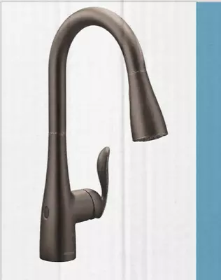 MOEN Arbor Touchless Single-Handle Pull-Down Sprayer Kitchen Faucet In OR Bronze • $210