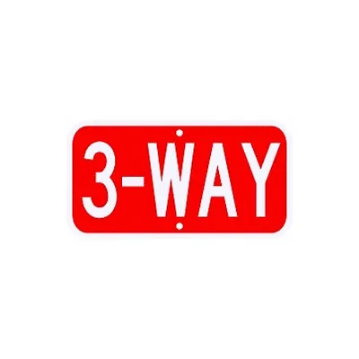 $15.47 • Buy 3 Way STOP Sign Municipal Grade D.O.T. Street Parking Road R1-3BRA3RK