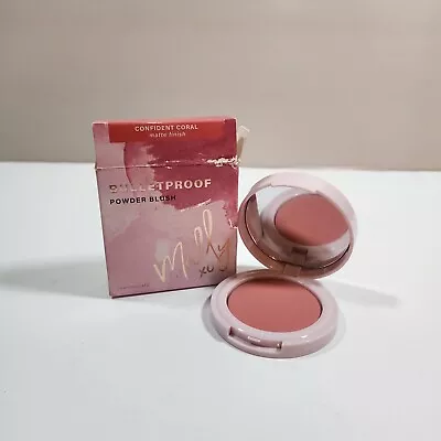 Mally Bulletproof Powder Blush In CONFIDENT CORAL New In Box • $10.75