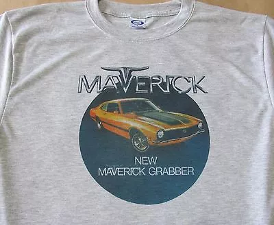 1970 Ford Maverick Grabber - GraphicT-Shirt - Ashen Grey -New- Men's Small - 3X  • $19.95