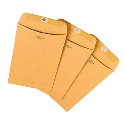 Office Depot Envelopes 6  X 9  Manila Heavyweight Kraft Paper Long-life Claps • $27.94