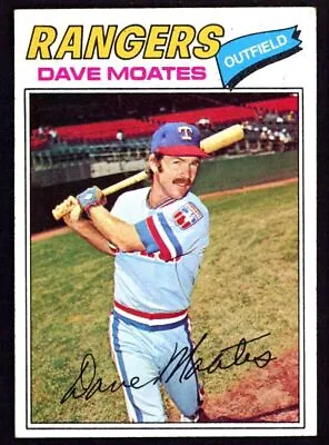 1977 Topps #588 Dave Moates - Texas Rangers - NM - ID091 • $1.99